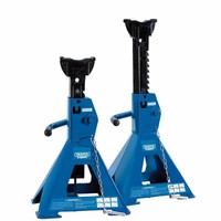 Draper Pair of Pneumatic Rise Ratcheting Axle Stands, 3 Tonne